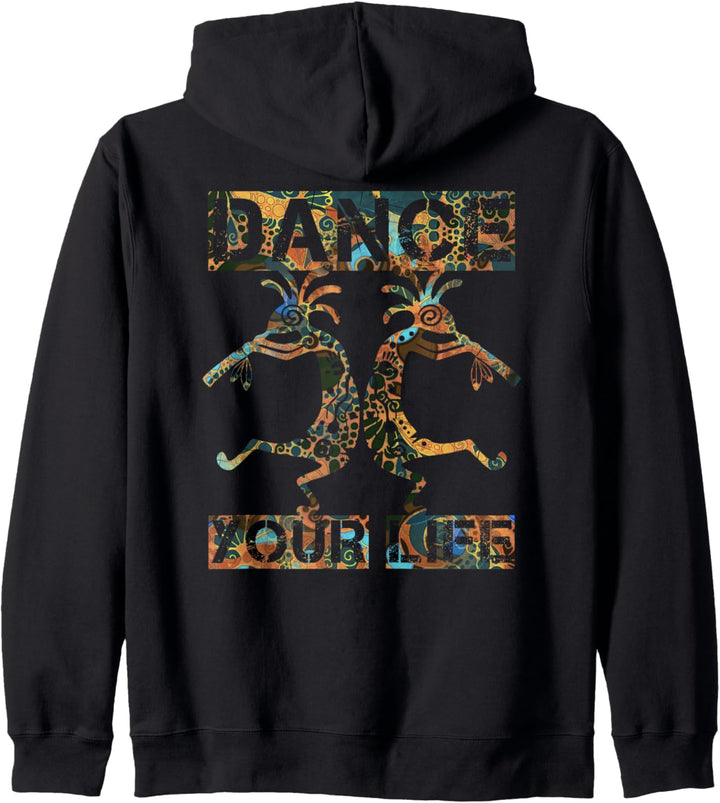 Indianer Kokopelli - Dance Your Life 1 - Fanspass Kapuzenjacke