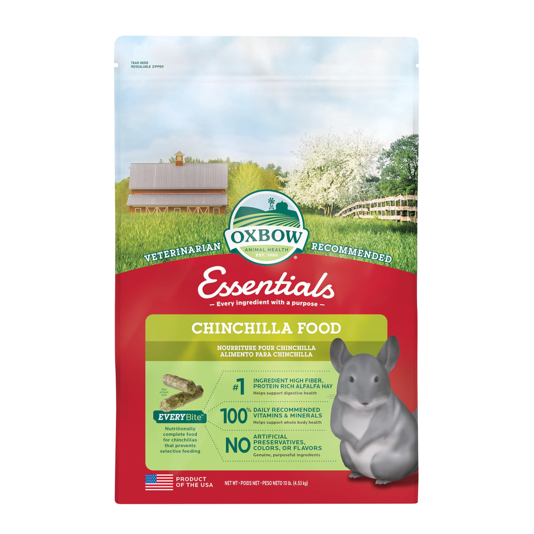 Oxbow Essentials Chinchilla Food – 4,5 kg 4.53 kg (1er Pack), 4.53 kg (1er Pack)