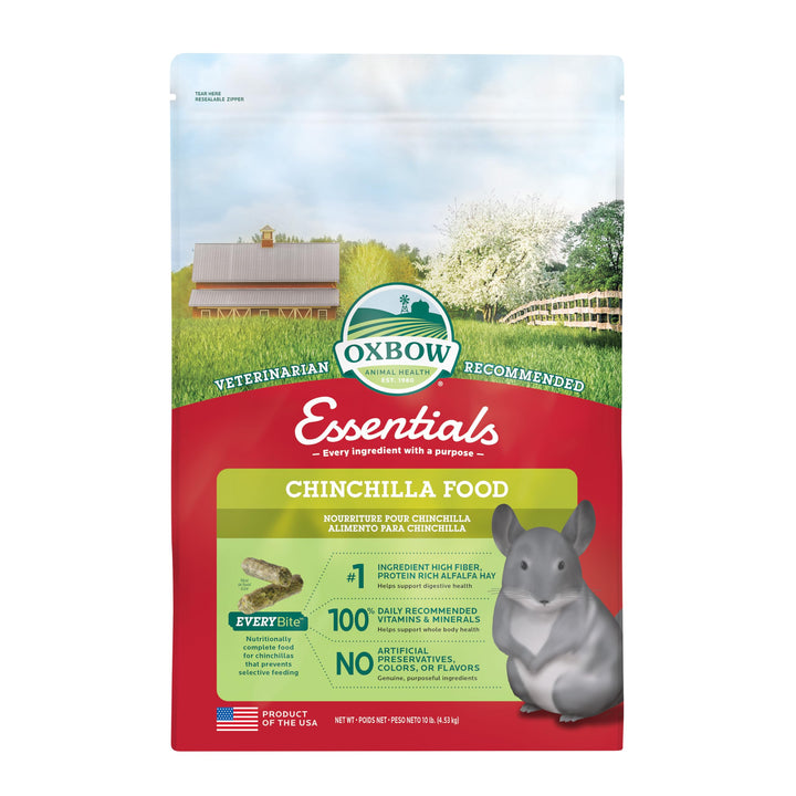 Oxbow Essentials Chinchilla Food – 4,5 kg 4.53 kg (1er Pack), 4.53 kg (1er Pack)