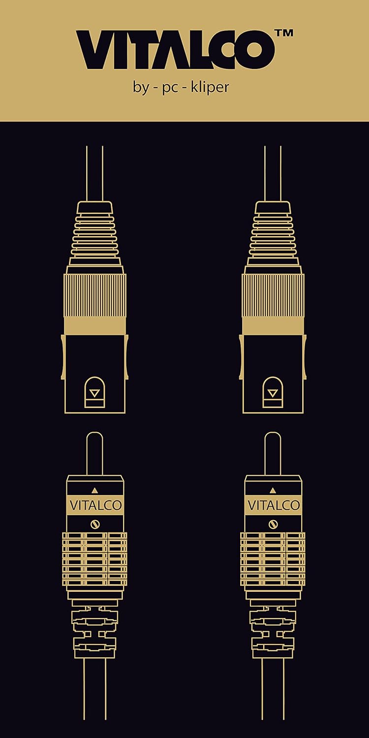 2x XLR Stecker auf 2x Cinch Stereo Kabel 5m Mikrofonkabel 3 Polig auf Chinch Adapter 2-XLR-M/2RCA 5m