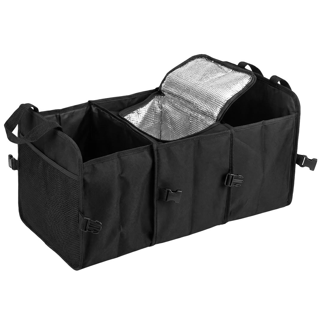 NEO TOOLS Auto Organizer mit Thermofach Modell 11-472 – Faltbarer Kofferraum Organizer für Einkäufe