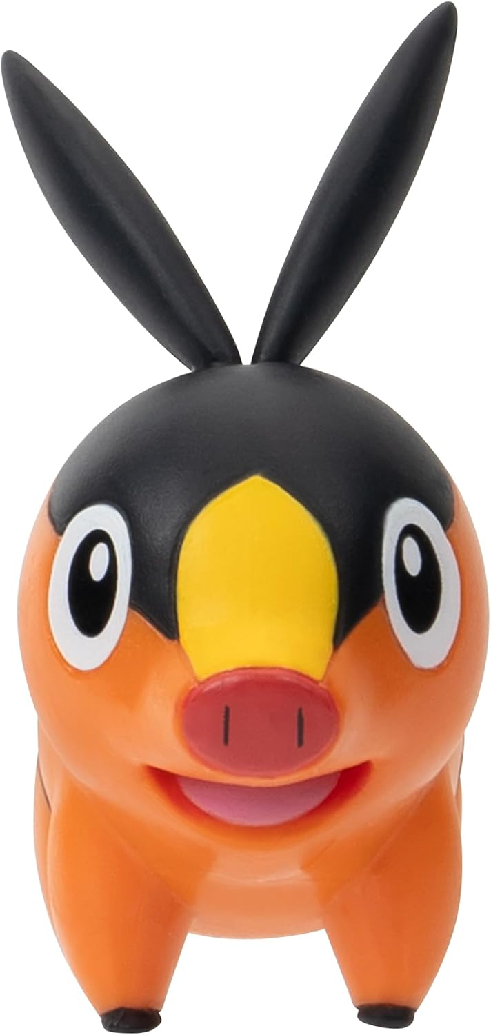 Jazwares PKW - Battle Figure Multipack (8PK: Tepig, Oshawott, Snivy mit Ständer, Rotom mit Ständer,