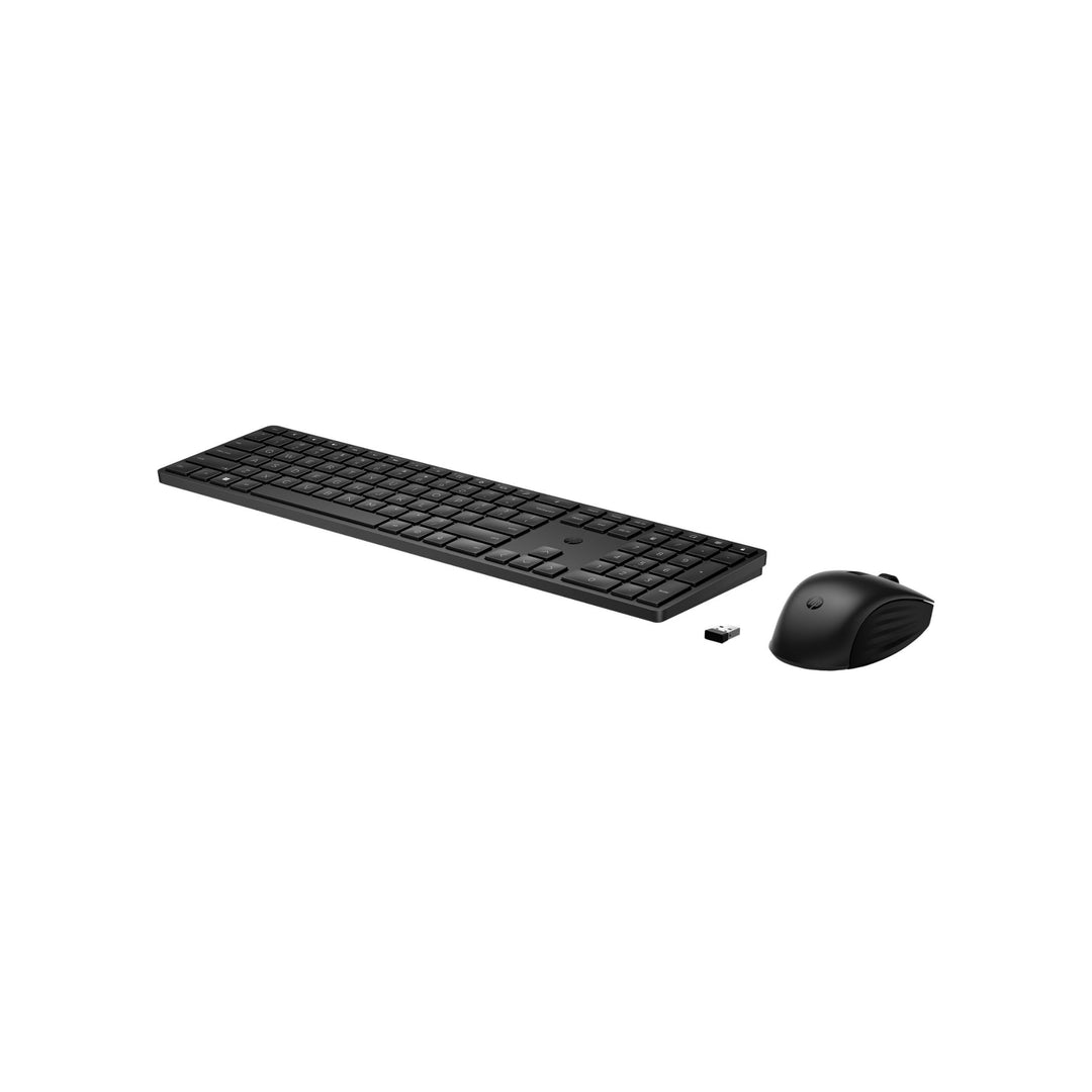 HP 655 - Tastatur-und-Maus-Set - 100% - Full Size - kabellos - 2.4 GHz - Deutsch - Schwarz - Smart B
