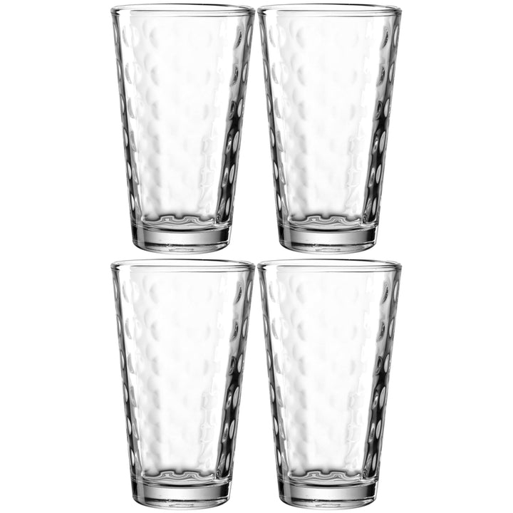 LEONARDO HOME Trinkglas OPTIC 4er-Set 540 ml, 012548, Glas, 540 milliliters