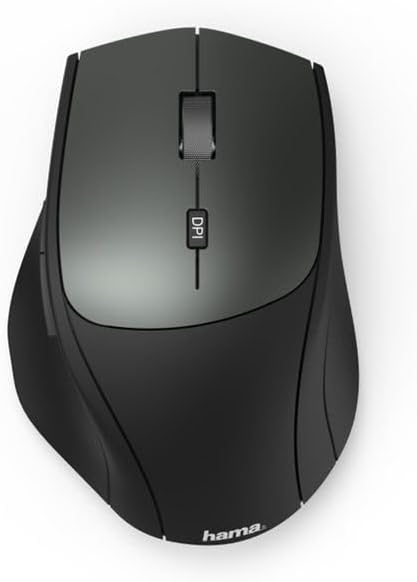Hama, MW-600 Funk-Maus mit USB-C und USB-A (PC Maus kabellos mit 6 Tasten, leise, optische Maus mit