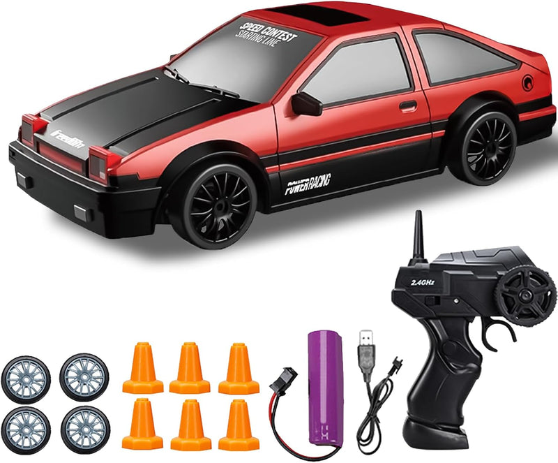 DYOUen RC Drift Car, 1:24 Rennen mit 4WD Ferngesteuertes Auto 2.4Ghz Spielzeugauto Rennauto mit Arbe