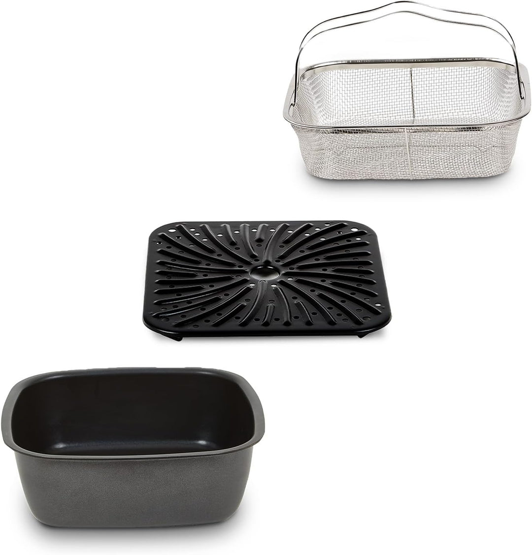 PowerXL MultiCooker - Zubehör-Set - Ersatzinnentopf, Frittierkorb & Grillplatte - Zubehör für PowerX