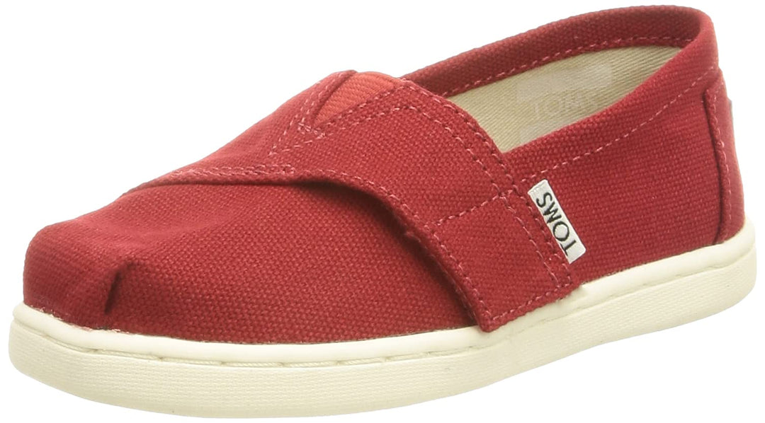 TOMS Unisex Kinder Alpargata Flache Slipper 26 EU Rot, 26 EU Rot