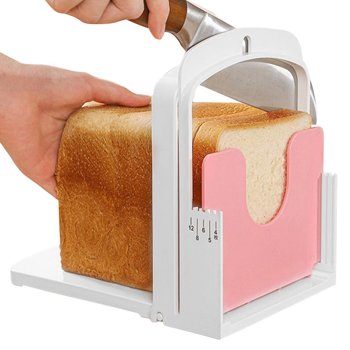 Faltbare Brotschneidehilfe – sicheres Brotschneidebrett mit Schneideabdeckung für Toast, Bagels und