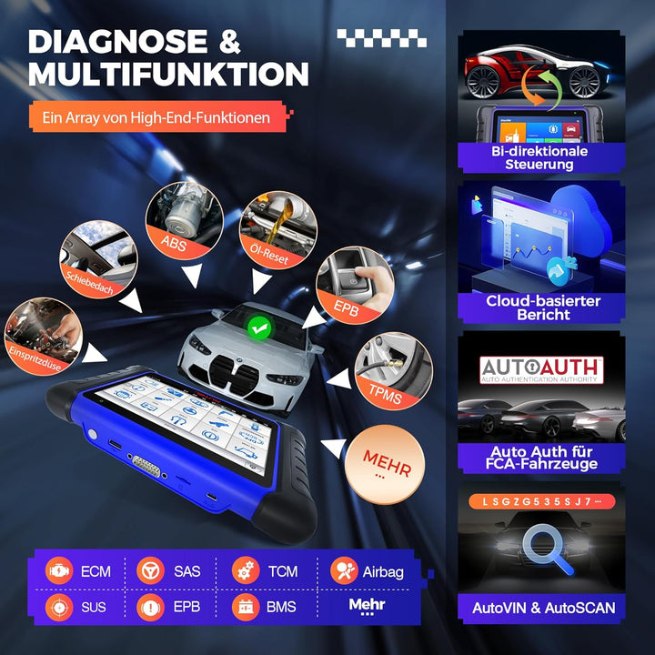 Autel MaxiIM IM508 Scanner [2 Jahres Update] Schlüssel Programmierwerkzeug mit XP200 Programmierer,