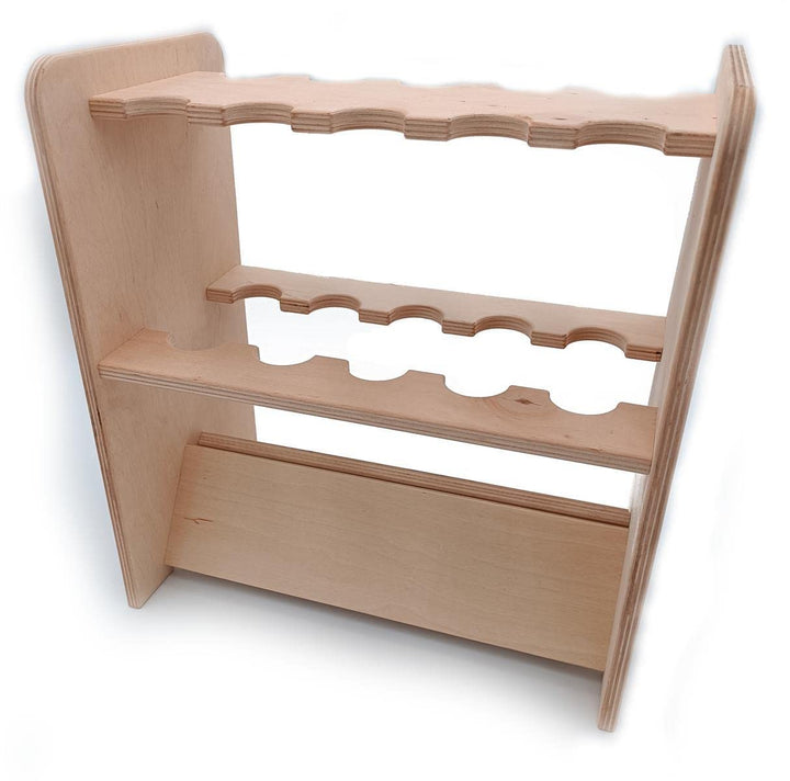 Rutenständer Rutenhalter Angelständer Rod Rack 10 Ruten Holz 37 x 39 x 21cm