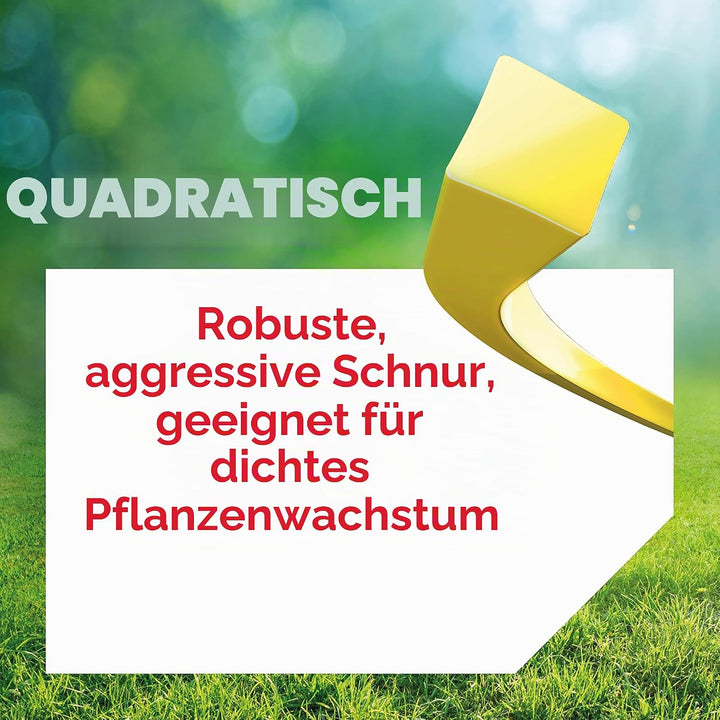 Oregon Gelb Quadratischer Trimmerfaden, für Rasentrimmer und Freischneider, professionelles Nylon, p