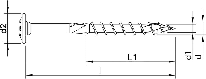 HECO-TOPIX-plus 8,0 8x380 Tellerkopf, 8x380 Tellerkopf