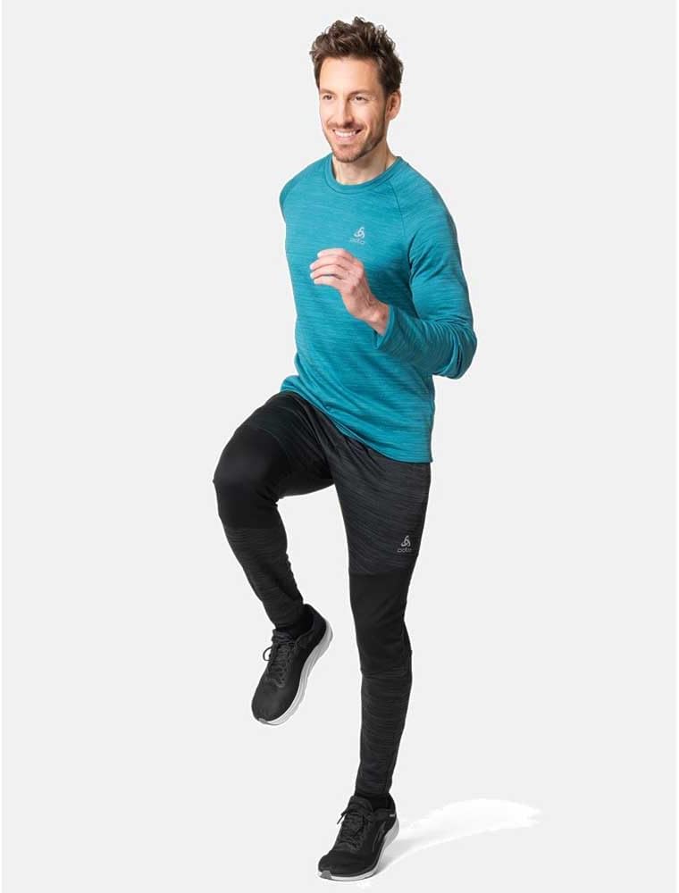 Odlo Damen Run Easy Warm_313612 Sweater (1er Pack) S Saxony Blue Melange, S Saxony Blue Melange