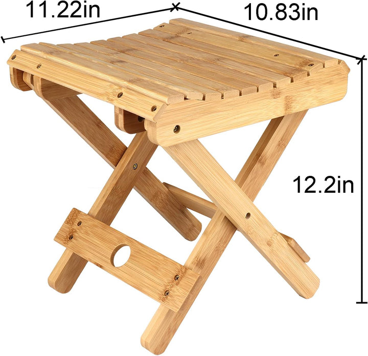 Natudeco Klapphocker, Klappstuhl tragbarer Outdoor-Hocker, quadratischer Angelstuhl, einfacher Dusch