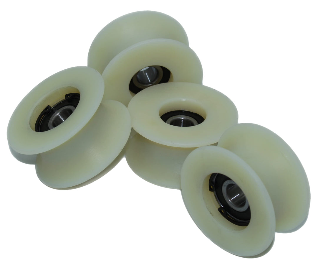 4 x 60 mm Durchmesser gefräste Nylon-Riemenscheiben, verschiedene Rillengrössen, hergestellt in der
