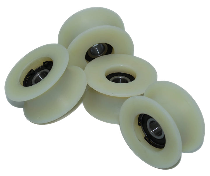 4 x 60 mm Durchmesser gefräste Nylon-Riemenscheiben, verschiedene Rillengrössen, hergestellt in der