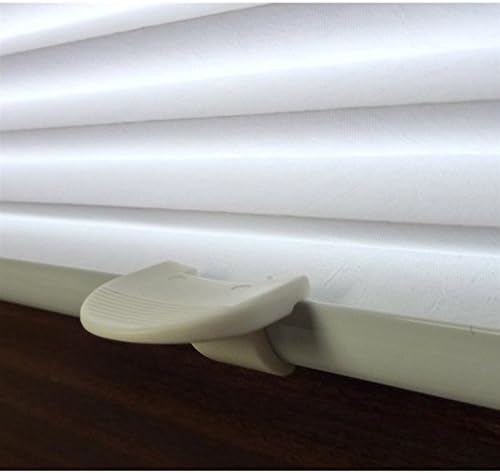 EXKLUSIV HEIMTEXTIL Plissee Verspannt mit Klemmträgern Silber-grau 55 x 140 cm, Silber-grau 55 x 140