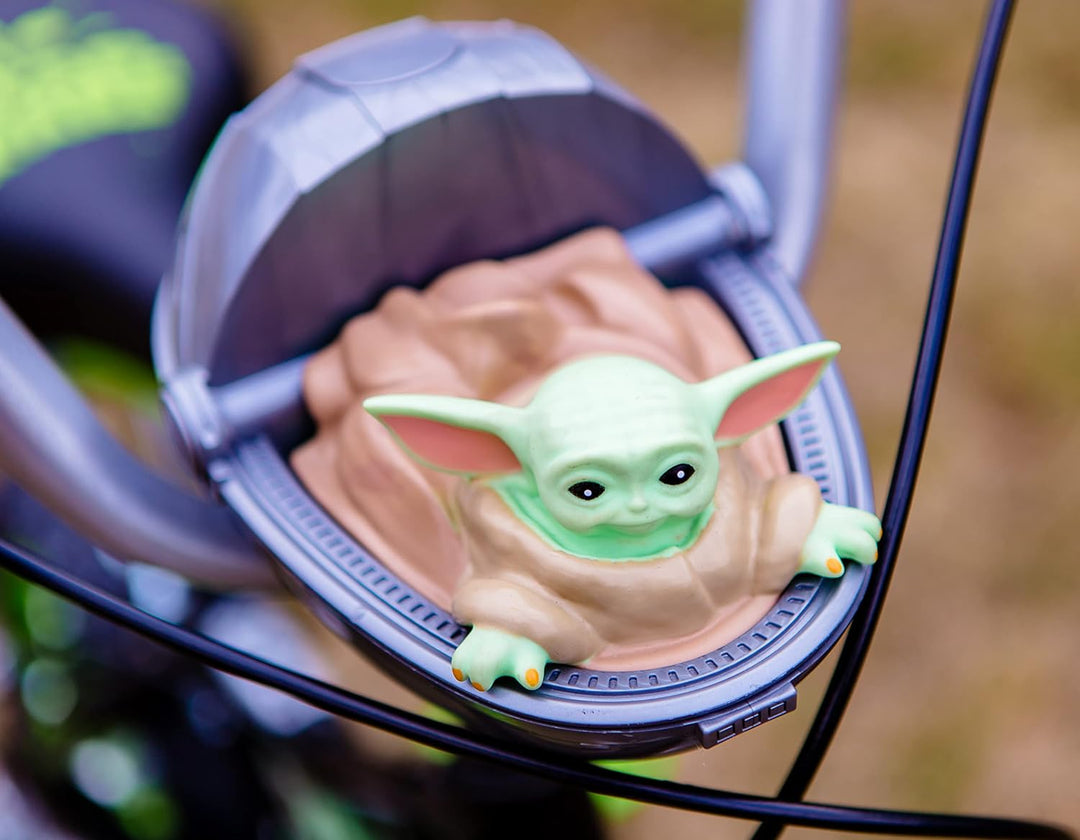 Huffy Jungen Star Wars Grogu 12 Zoll Kinderfahrrad, Schwarz/Grün, 30,5 cm