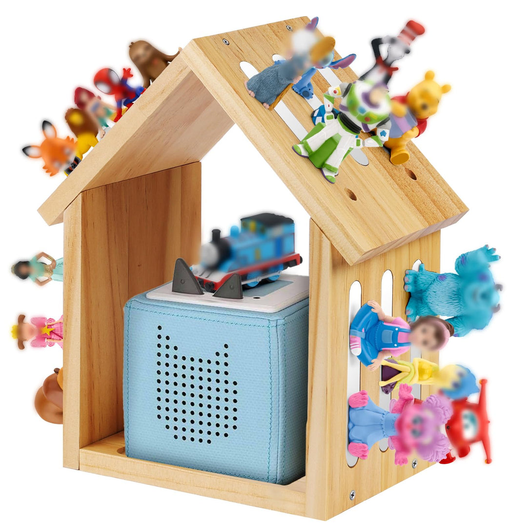 Vicloon Tonie Regal für Toniebox, Hausform Magnetisch Shelf für 20-30 Tonie Figurens, zum Hinstellen