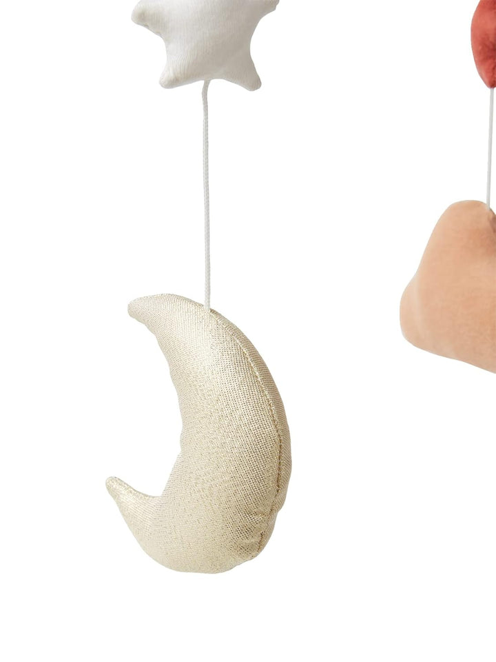 Vertbaudet Baby Musikmobile, Glitzer-Mond und Sterne braun Braun Einheitsgrösse, Braun Einheitsgröss