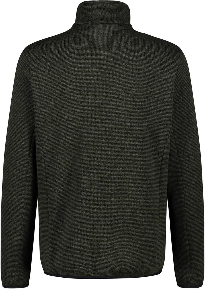 CMP Leichte Fleece-Strickjacke mit Netz 48 Ölgrün-Schwarz, 48 Ölgrün-Schwarz