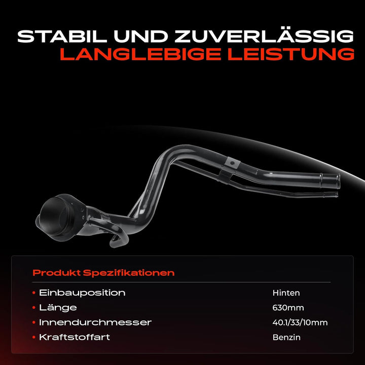 Frankberg Kraftstoffeinfüllrohr Einfüllstutzen Benzin Kompatibel mit Swift III MZ, EZ 1.2L-1.6L 2005
