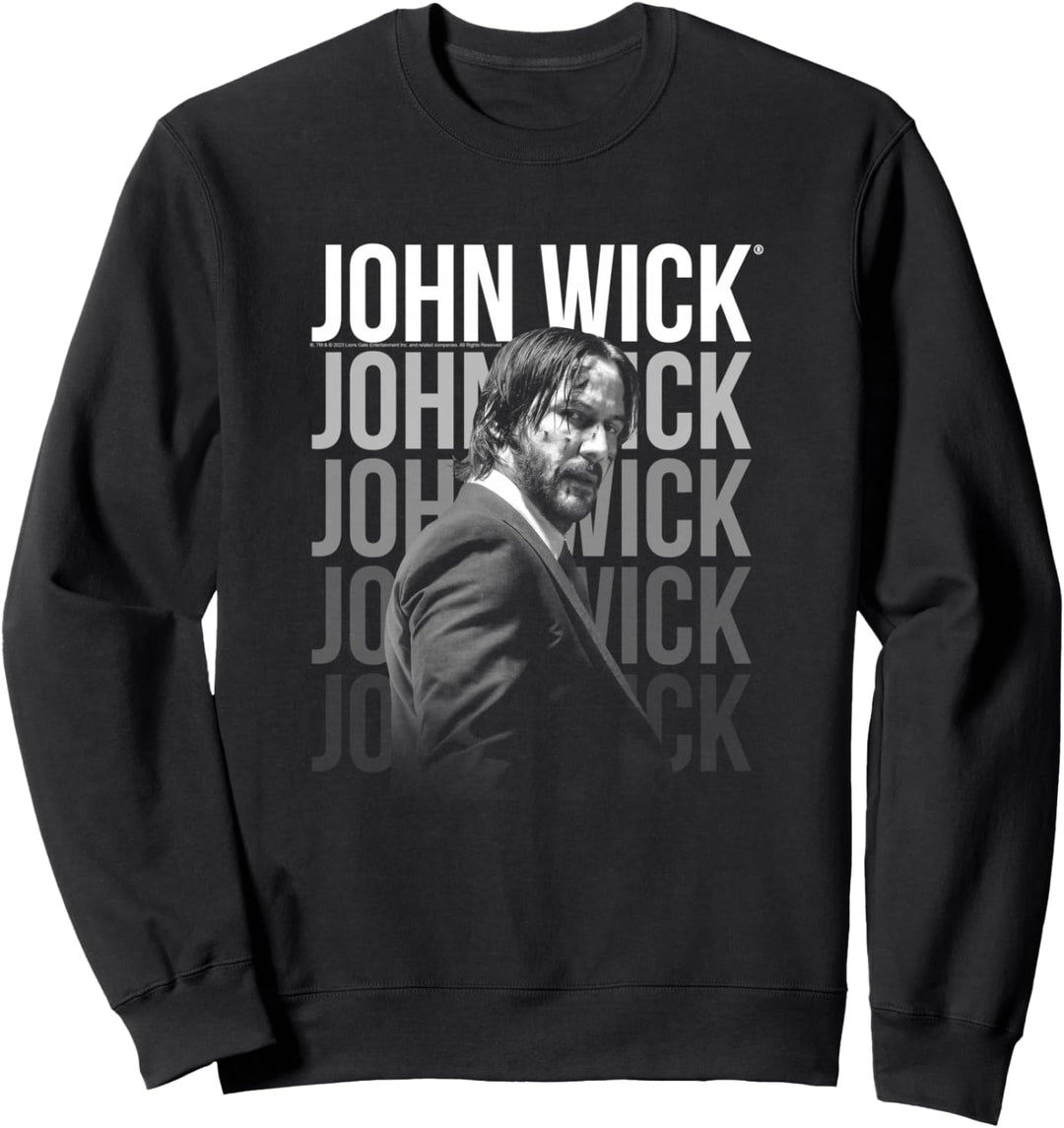 John Wick Sich Wiederholendes Logo Sweatshirt
