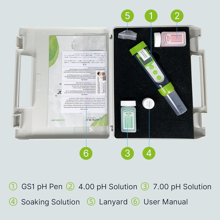 Apera GroStar GS1 pH-Taschenmessgerät-Set (Gen II) für Messungen in Hydrokulturen