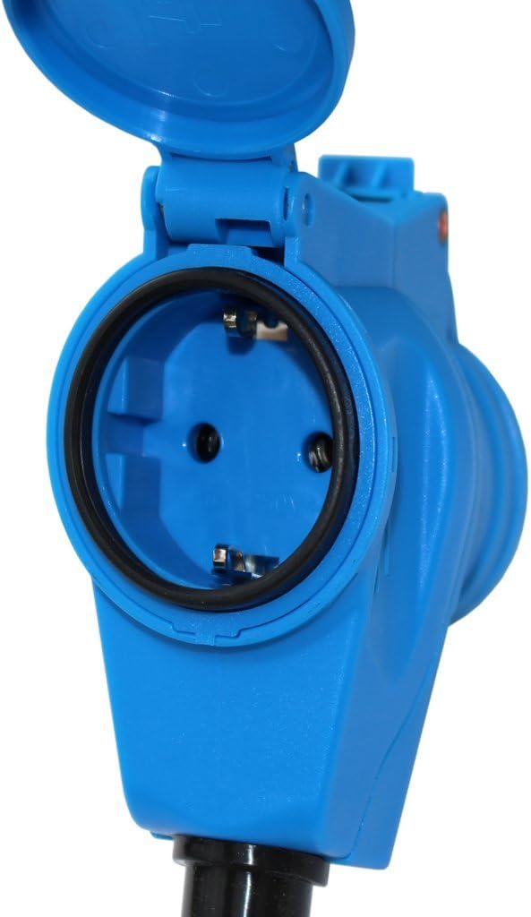 CEE Camping Kabel 5m H07 3x2,5mm mit CEE Winkelkupplung Caravan Boot