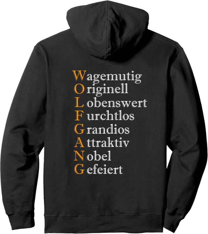 Wolfgang die Legende witziges Pullover Hoodie