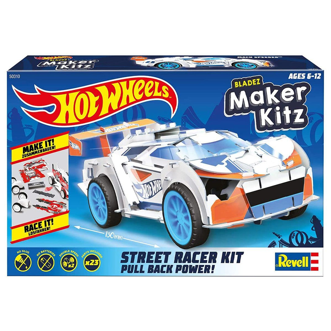 Revell 50310 Mach Speeder, Spielzeugauto 1:32 mit Sprungschanze Hot Wheels Maker Kitz-zusammenbauen