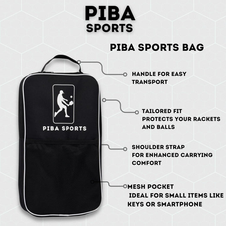 Pickleball Schläger Set inkl. Tasche 2X Paddel 2X Indoor Bälle 2X Outdoor Bälle und Praktischer Trag