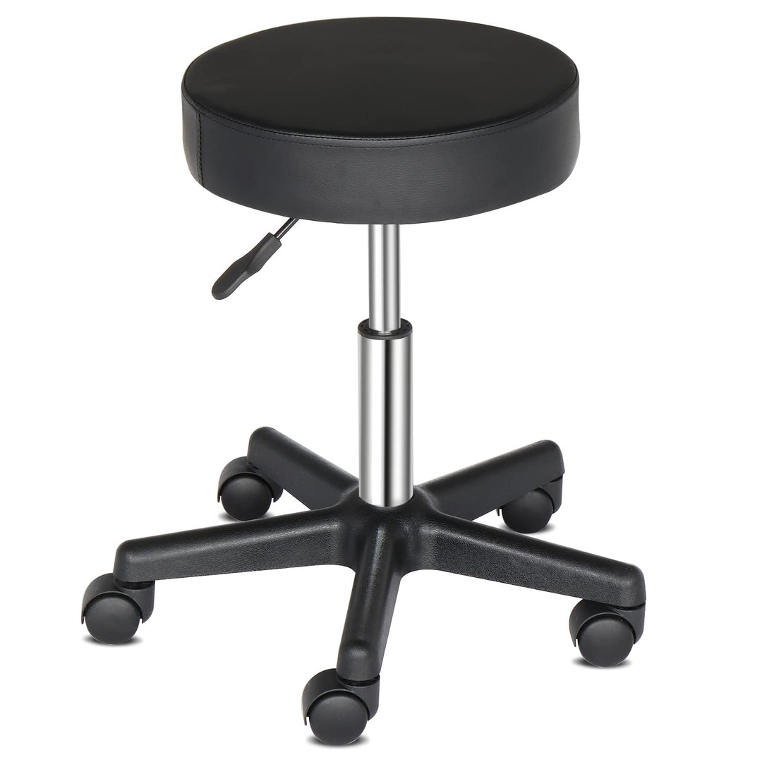 LEADZM Rollhocker Drehhocker Praxishocker Arbeitshocker Bürohocker Hocker 360° Drehbar mit höhenvers