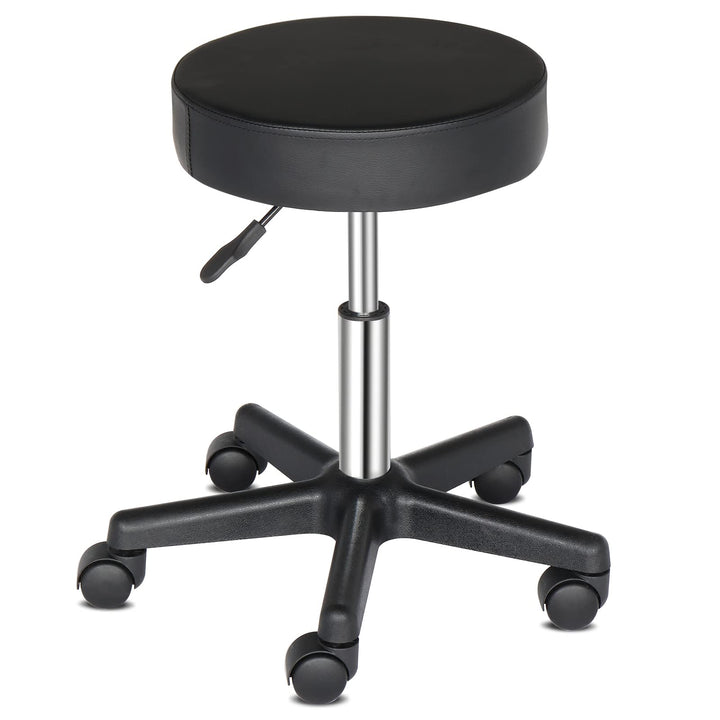 LEADZM Rollhocker Drehhocker Praxishocker Arbeitshocker Bürohocker Hocker 360° Drehbar mit höhenvers