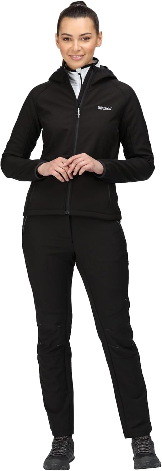 Regatta Womens Softshell Water Repellent Arec III Jacket 34 Schwarz, 34 Schwarz