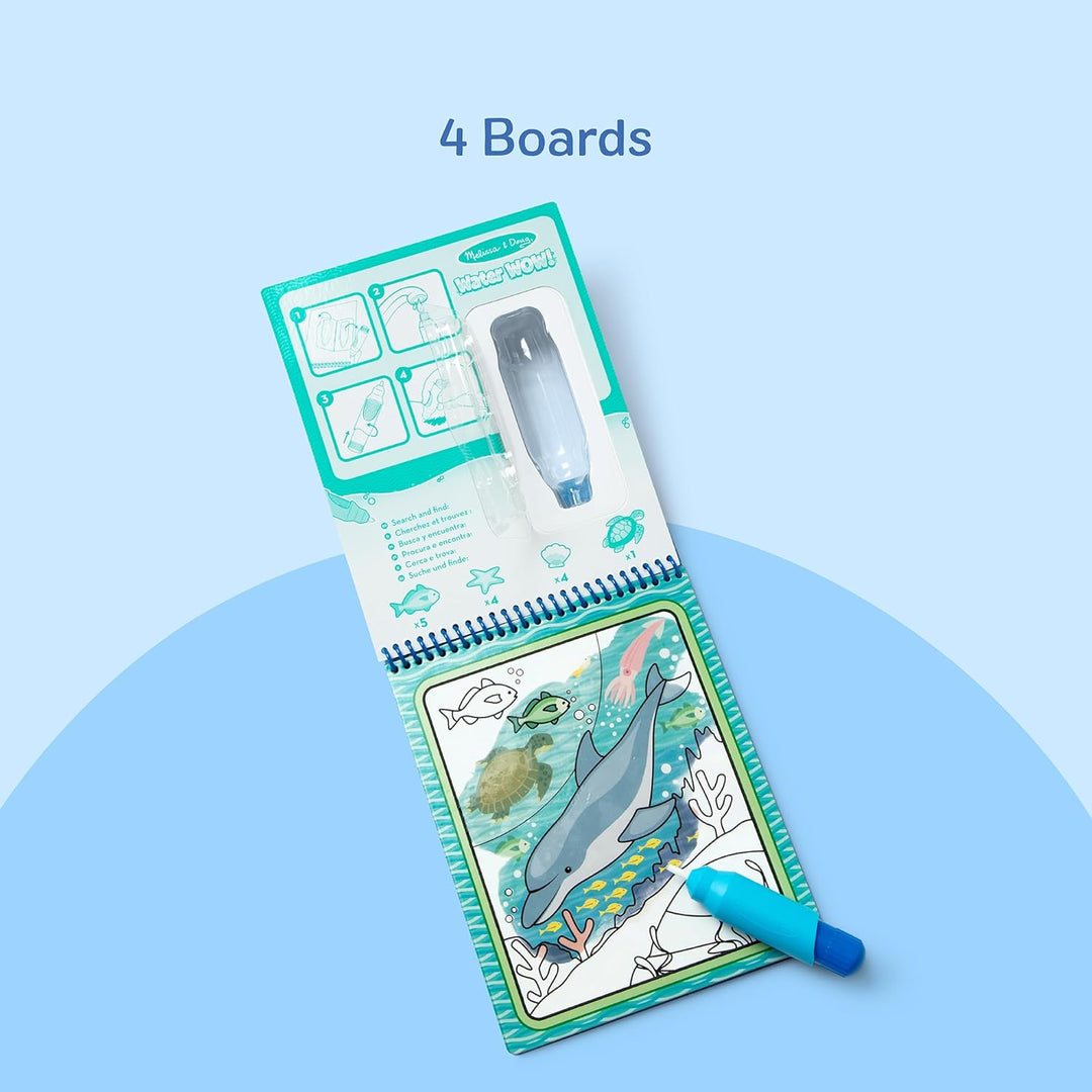 Melissa & Doug Wassereinfärbungsbrett – unter dem Meer | Aktivitätsbrett | Reisen | 3+ | Geschenk fü