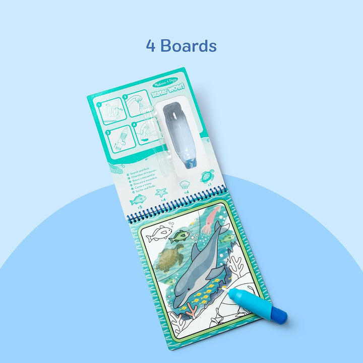 Melissa & Doug Wassereinfärbungsbrett – unter dem Meer | Aktivitätsbrett | Reisen | 3+ | Geschenk fü