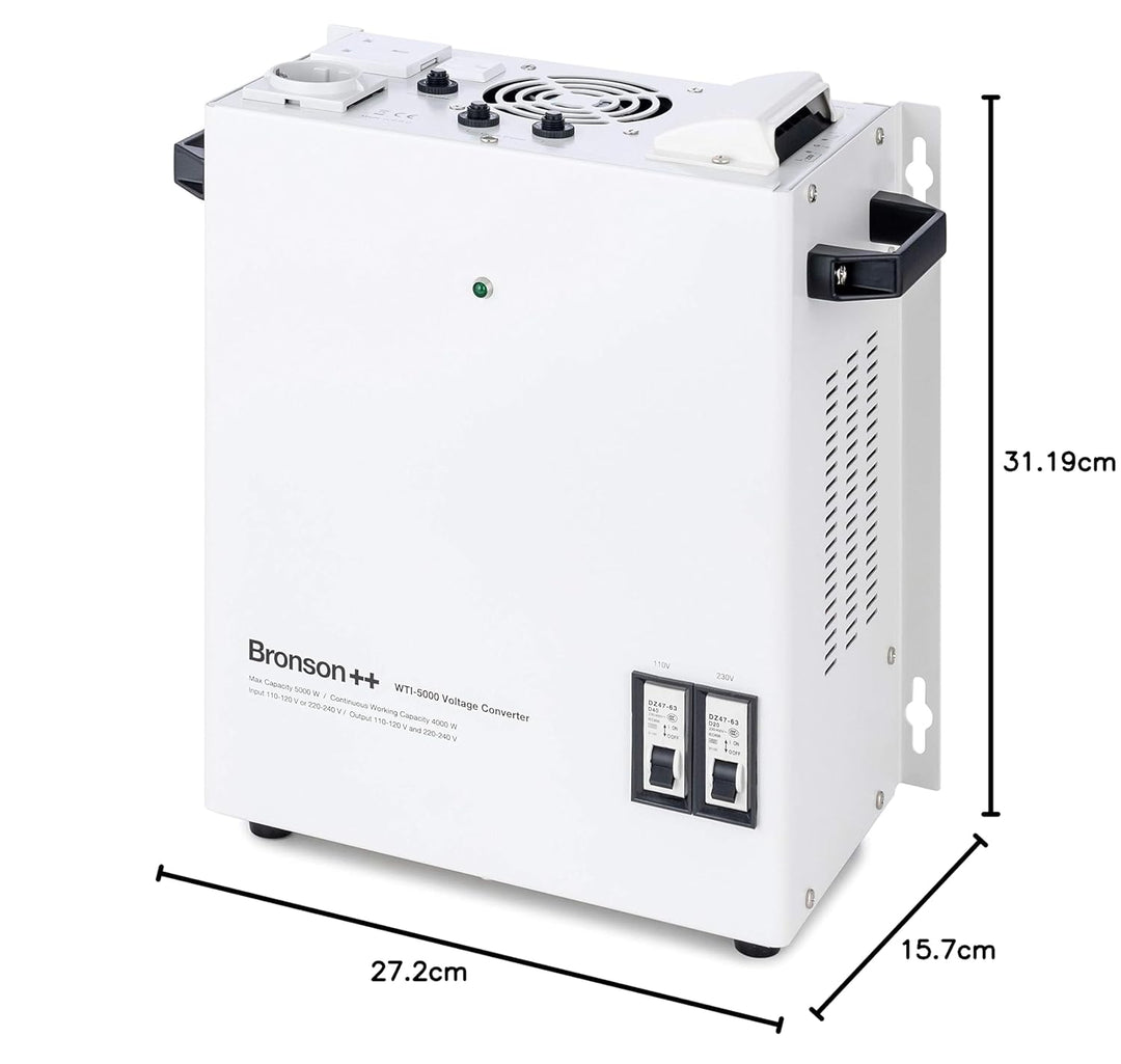 Bronson WTI 5000 110 Volt USA Spannungswandler Transformator zur Wandmontage 5000 Watt - In: 110V od