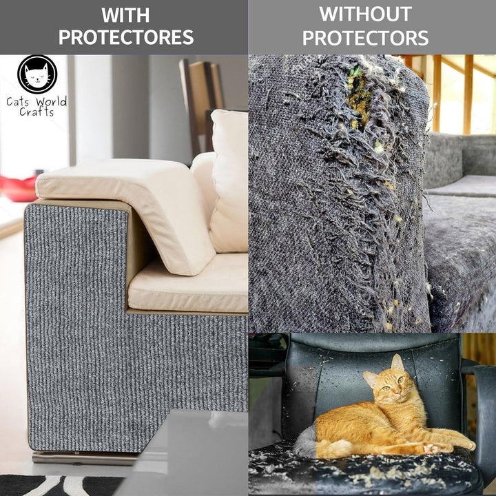 Kratzmatte Katze Selbstklebend,Kratzfestes Sofa kratzmatte Katze,Selbstklebend Kratzteppich Katze Wa