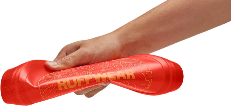 RUFFWEAR Camp Flyer Hundespielzeug, 2-in-1, flexibel und pannensicher, Wurfscheibe und Napf für Haus