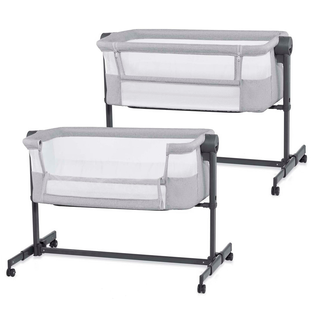 Kinderkraft NESTEE UP 2 Beistellbett 2 in 1, Kinderreisebett mit Matratze Laken, 5-stufige Matratzen