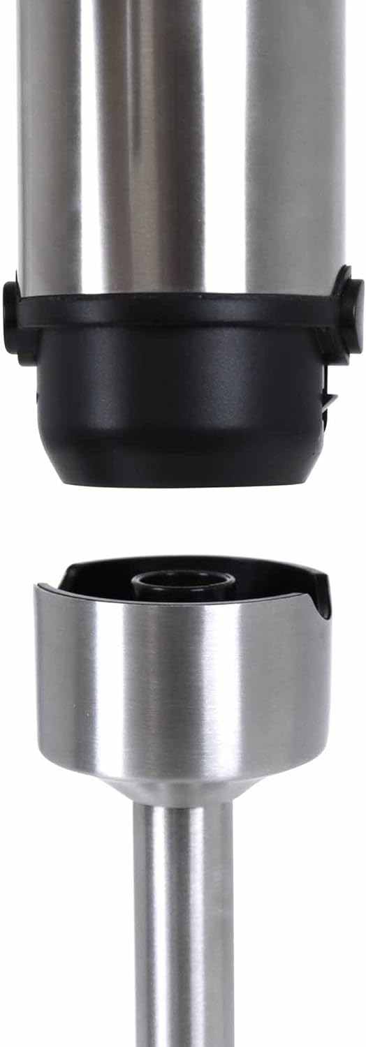 JATA JEBT1855 Stabmixer, 1200 W, Spiralkabel, ausziehbar von 1,5 m, extra langer Fuss (26 cm), 4 Kli