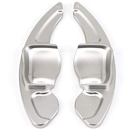 HIBEYO Schaltwippen Verlängerung Shift Paddle Alu Silber für VW Golf 6 Passat cc Golf 5 MK5 MK6 Tigu