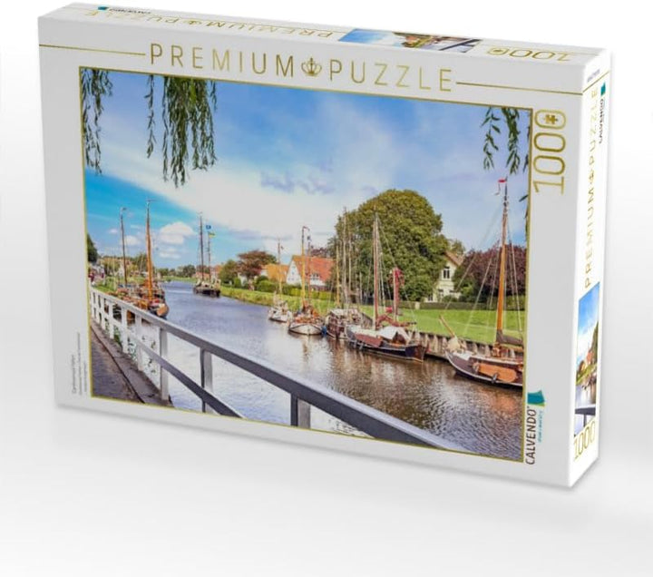 CALVENDO Puzzle Carolinensiel Hafen 1000 Teile Lege-Grösse 64 x 48 cm Foto-Puzzle Bild von Andrea Dr