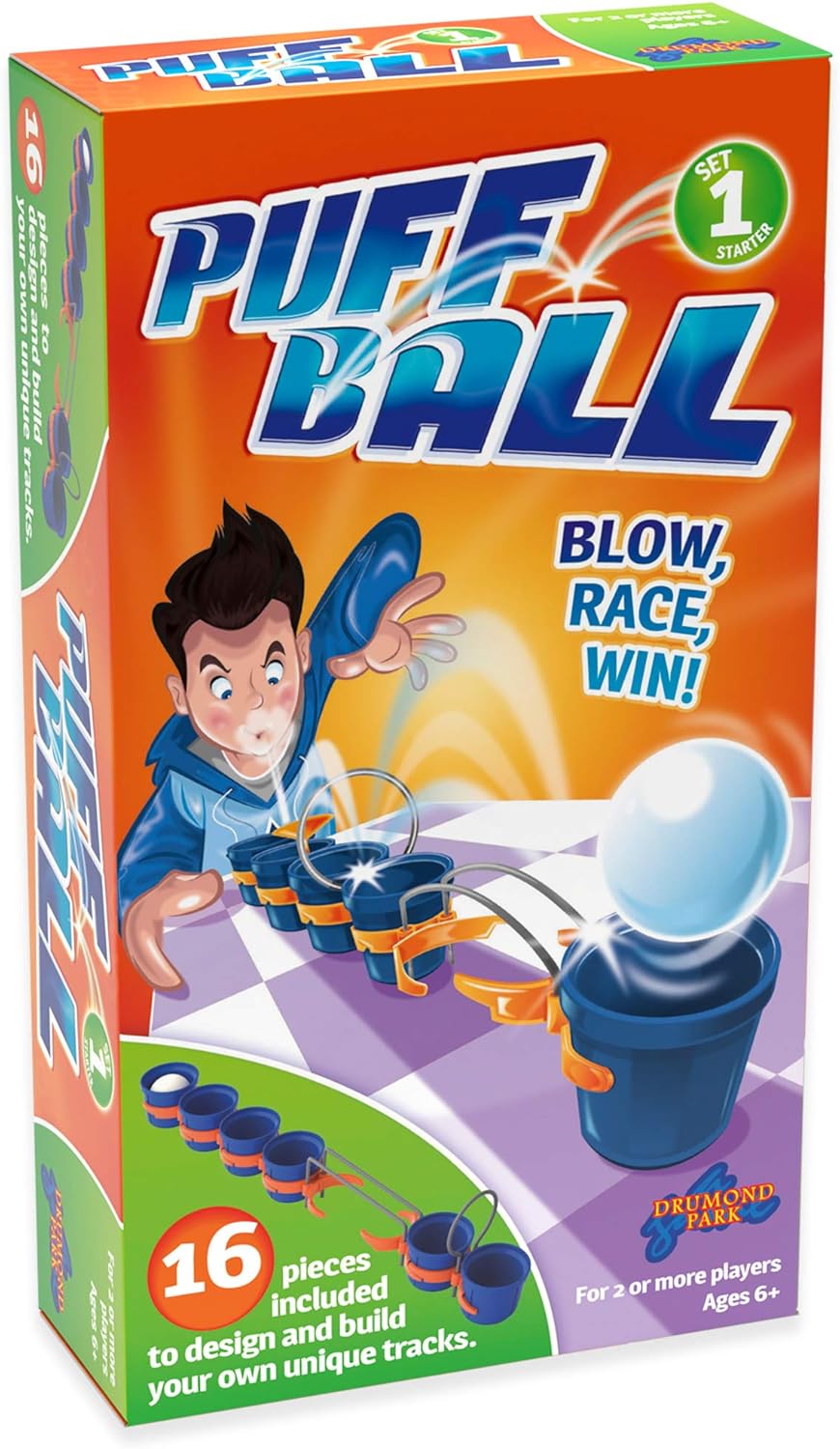 Drumond Park Puff Ball 1 Kinder Action Spiel – Starter-Set | Familien-Brettspiele für Kinder | Kinde