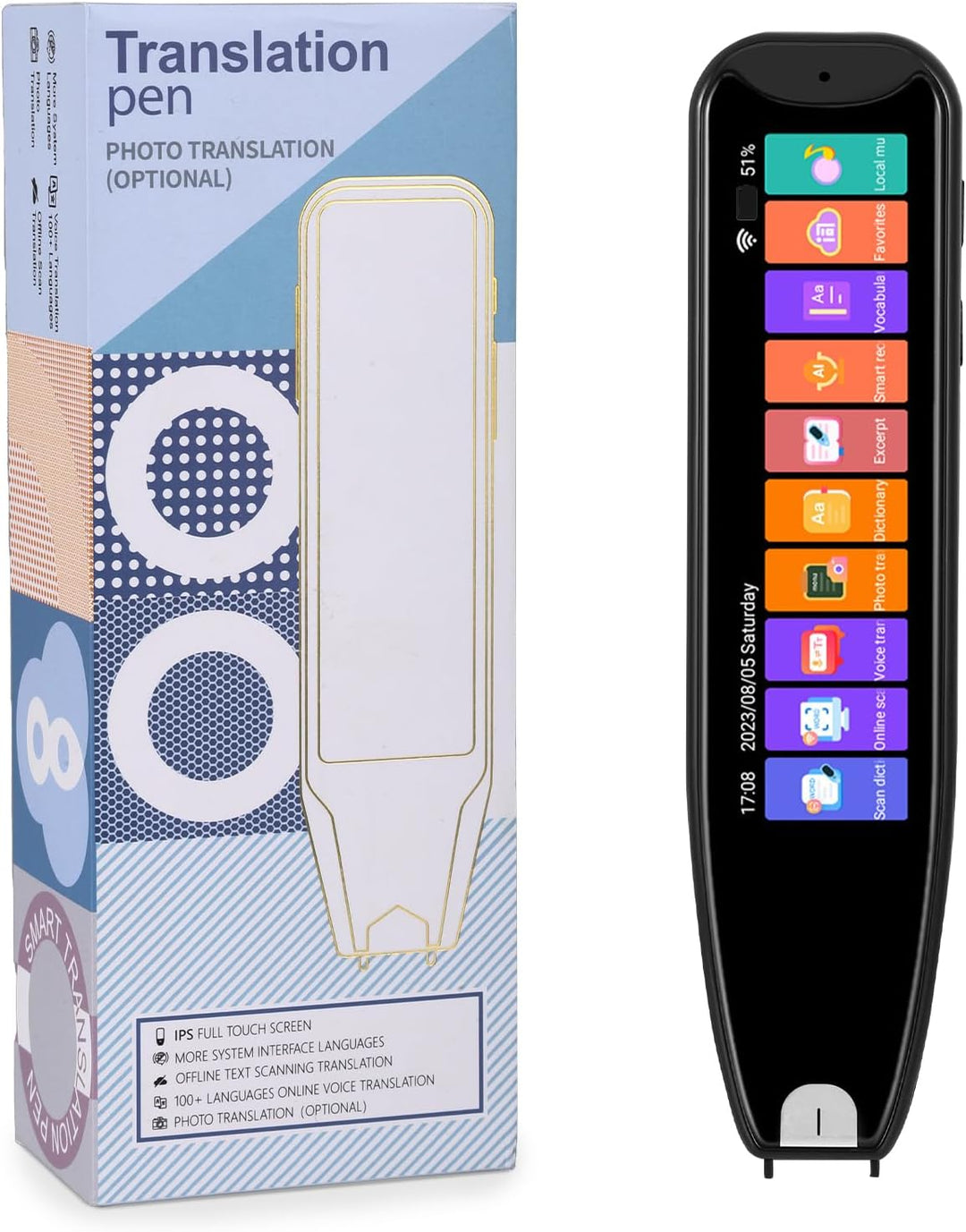 Übersetzungsstift Scanner 134 Sprachen bidirektionaler Translator WiFi Vorlesestift Offline Wörterbu