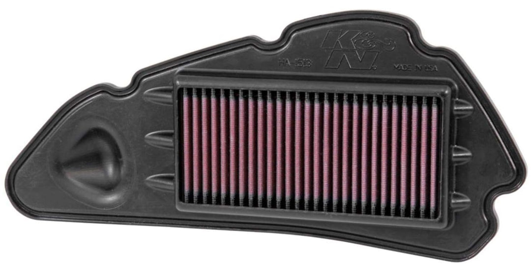 K&N HA-1513 Motorrad Tauschluftfilter, Rot