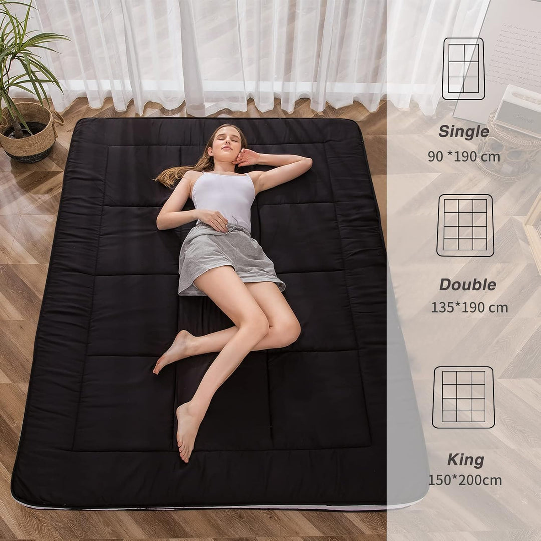 MAXYOYO Futon Matratze, Gepolsterte Japanische Bodenmatratze Gesteppte Bett Matratzenauflage, Extra