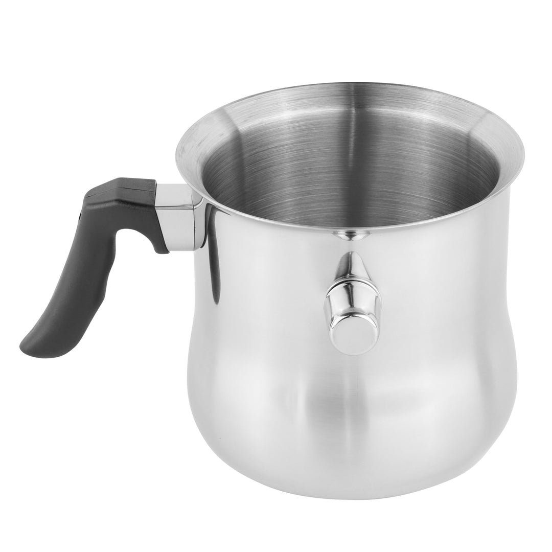 Milchtopf und Simmertopf 1,2 Liter doppelwandiger Edelstahl Topf, induktionsgeeignet - Milchtopf dop